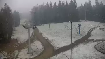 Widok z Kamery na stok SUDETY-LIFT