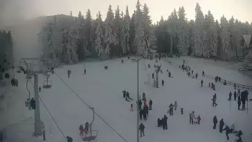 Widok z Kamery na stok SUDETY-LIFT