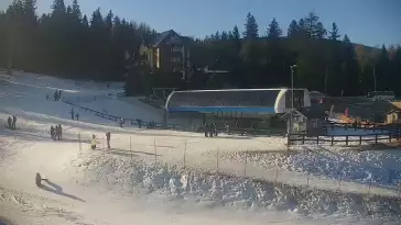 Widok z Kamery na stok SUDETY-LIFT