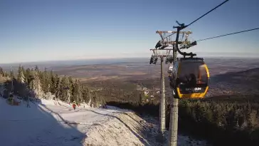 Widok na górną część stacji narciarskiej Ski&Sun.