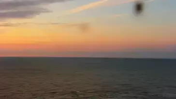 Kamery nad morzem na szeroką plażę i falochrony w Świnoujściu.
