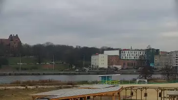 Szczecin - widok na Bulwary Szczecińskie i Wały Chrobrego.