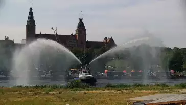 Szczecin - widok na Bulwary Szczecińskie i Wały Chrobrego.