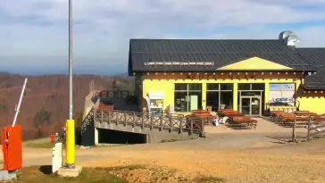 Widok z Kamery na Halę Skrzyczeńską - NOWOŚĆ