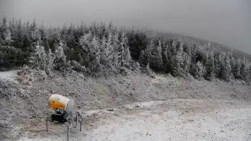 Widok ze Zbójnickiej Kopy w Szczyrku.