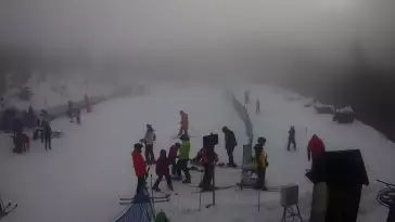 Warunki na stacji narciarskiej Szklana Góra w Harbutowicach.