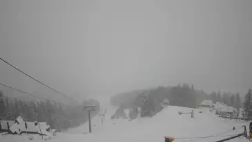 Widok z Kamery na trasy zjazdowe na Polanie Szymoszkowej w Zakopanem