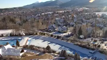 Widok na panoramę gór ze stacji narciarskiej Polana Szymoszkowa