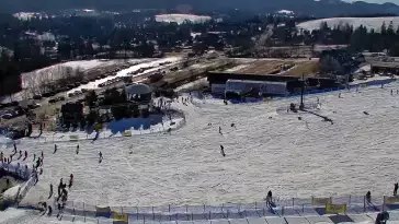 Widok na panoramę gór ze stacji narciarskiej Polana Szymoszkowa