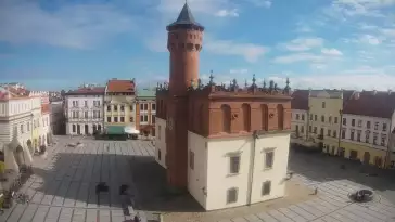 Obraz na centrum Starego Miasta w Tarnowie na żywo