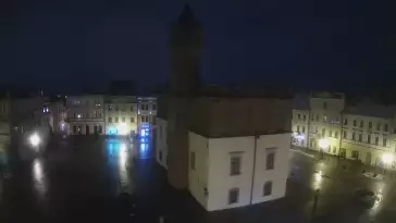 Obraz na centrum Starego Miasta w Tarnowie na żywo