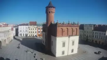 Obraz na centrum Starego Miasta w Tarnowie na żywo
