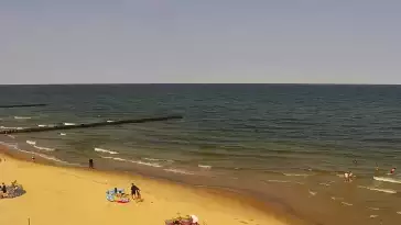 Kamera z widokiem na plażę i morze w Trzęsaczu - Powiat Gryficki