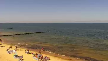 Kamera z widokiem na plażę i morze w Trzęsaczu - Powiat Gryficki