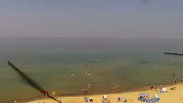 Kamera z widokiem na plażę i morze w Trzęsaczu - Powiat Gryficki