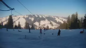 Widok z górnej części wyciągu U Jędrola