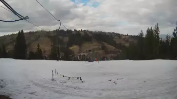 Widok z górnej części wyciągu U Jędrola