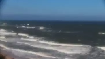 Ustronie Morskie widok z kamery na plażę