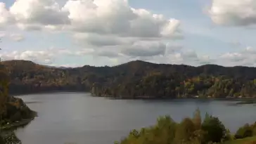 Jezioro Rożnowskie - widok z kamery online