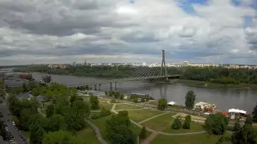 Obraz live z widokiem na Most Świętokrzyski w Warszawie. Zerknij na inne kamery.