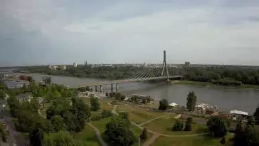 Obraz live z widokiem na Most Świętokrzyski w Warszawie. Zerknij na inne kamery.