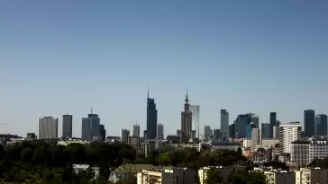 Warszawa - widok na centrum stolicy NOWOŚĆ