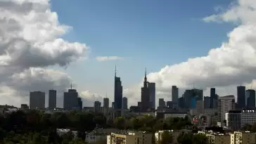 Warszawa - widok na centrum stolicy NOWOŚĆ