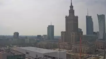 Obraz na Pałac Kultury i Nauki w Warszawie na żywo