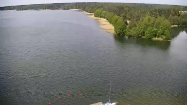 Widok na Jezioro Wdzydze na Kaszubach