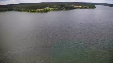 Widok na Jezioro Wdzydze na Kaszubach