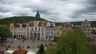 Kamera z widokiem na Rynek w Wejherowie.