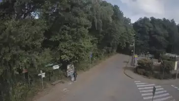 Ujęcie na część deptaka w Wiciu nad morzem