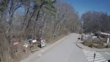 Ujęcie na część deptaka w Wiciu nad morzem