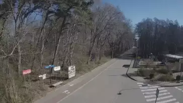 Ujęcie na część deptaka w Wiciu nad morzem