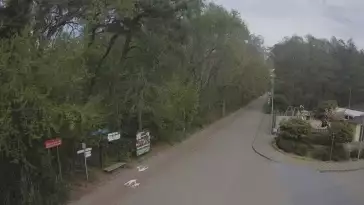 Ujęcie na część deptaka w Wiciu nad morzem