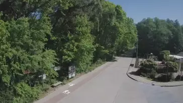 Ujęcie na część deptaka w Wiciu nad morzem