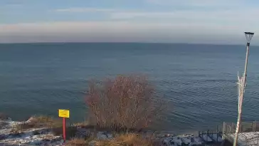 Łazy - widok na plażę w obrotowej kamery