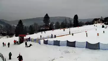 KAMERA Rodzinny Cieńków w Wiśle Malince - widok na orczyk