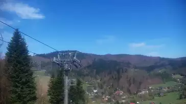 Widok na stację narciarską CIEŃKÓW-SKI.