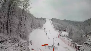 WISŁA HOTEL STOK - widok na dolną trasę