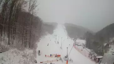 WISŁA HOTEL STOK - widok na dolną trasę