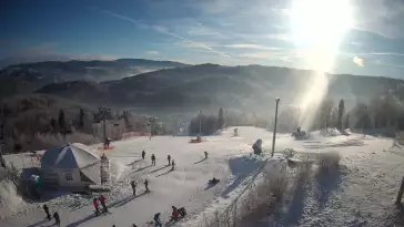 KAMERA LIVE z rodzinnego ośrodka narciarskiego STOK w Wiśle.