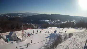 KAMERA LIVE z rodzinnego ośrodka narciarskiego STOK w Wiśle.