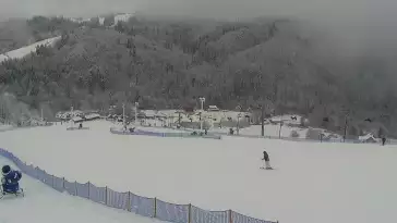 Widok z Kamery na KLEPKI ON w Wiśle