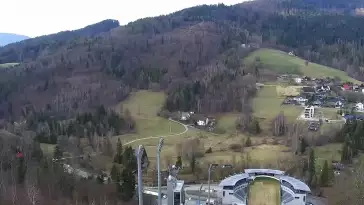 Widok ze skoczni Adama Małysza w Malince - KAMERA LIVE