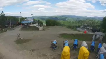 WISŁA SOSZÓW - widok na trasę narciarską
