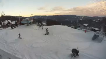 WISŁA SOSZÓW - widok na trasę narciarską