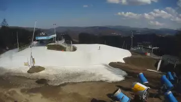 WISŁA SOSZÓW - widok na trasę narciarską