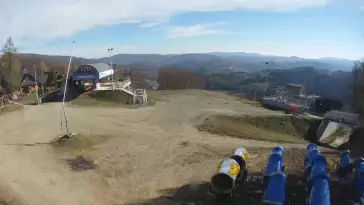 WISŁA SOSZÓW - widok na trasę narciarską