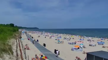 Kamera Władysławowo na plażę, promenadę, aleję gwiazd, wejście nr 5
